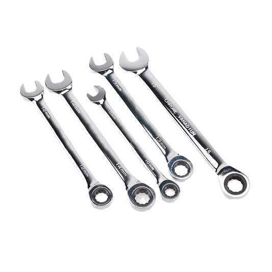 Full Polish Combination Ratcheting Wrench