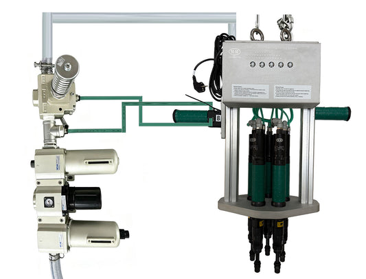 Five-axis pneumatic tightening system MAC3005SH12-5RE